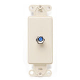 Wallplate Insert, Decora, F-Connector, Ivory By Leviton 40681-I