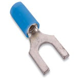 Fork Terminal, Nylon Insulated, 18 - 14 AWG, # 8 Stud Size, Blue By Thomas & Betts RB14-8F