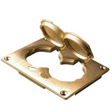 Floor Box Cover, 1-Gang, Duplex Receptacle, Brass By Wiremold 828R
