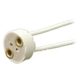 Mini Bi-Pin Lampholder, White By Leviton 80054