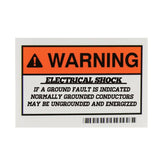 Solar Label, Warning/Cond Energized, 4.12