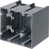 Switch/Outlet Box, 2-Gang, 3-1/2