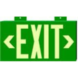 Exit Sign, Glow, Non-Electric By Brady 90887B
