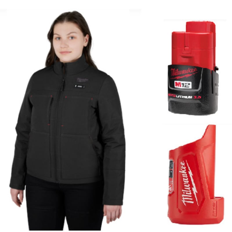 M12™ Women's Heated AXIS™ Jacket Kit, Black, XL
