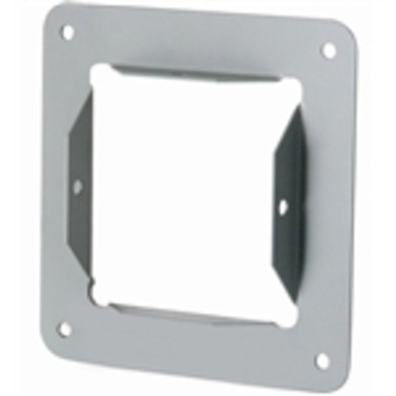 Wireway Panel Adapter, Type 1, Lay-In, 10" x 10", Steel, Gray