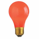 40W A19 incandescent Lamp, Ceramic Red By Satco S4980