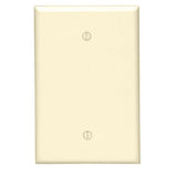 Blank Wallplate, 1-Gang, Thermoset, Ivory, Oversize By Leviton 86114
