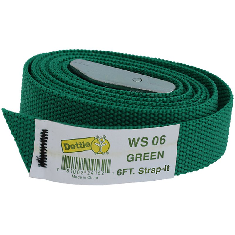Web Strap w/ Buckle, Nylon, 6', Green