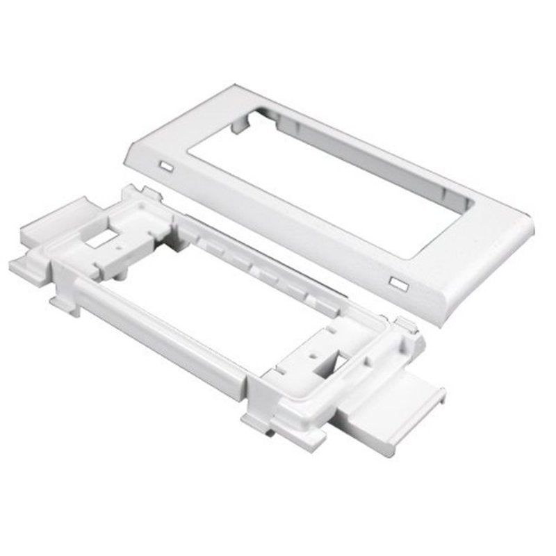 Twin Snap Cover Device Bracket, 5400 Series Raceway, Ivory
