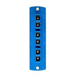 Opt-X Precision Molded Plate, Blue, Single-Mode OS2, Duplex SC By Leviton 5F100-6LC
