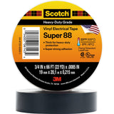 Professional Electrical Tape, Black, 3/4
