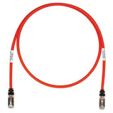 Copper Patch Cord, Cat 6A, Red S/FTP Cab By Panduit STP6X25RD