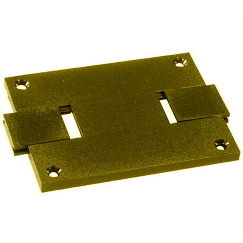 Floor Box Cover, 1-Gang, Type: Dual Service, Brass, Non-Metallic