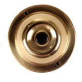 Non-Illuminated Pushbutton, 12V-48V, Satin Brass, Black Button By Edwards 600