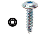 Metal Piercing Screw, #8 x 1'', Square Drive, Wafer Head, K-Lath KWDD81