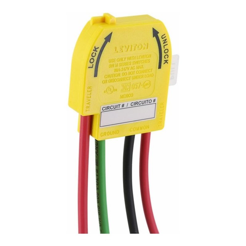 Lev Stack Switch Lev-Lok Wiring Module 3W Toggle Switches, 20A, Yellow By Leviton M3WSW ...