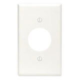 1-Gang Single Rcpt Wallplate, (1) 1.406