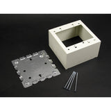 Deep Alarm Device Box, 2-Gang, 500/700 Series, Ivory By Wiremold V5753