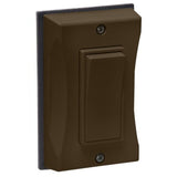 Weatherproof Cover, 1-Gang, Decora Switch, Vertical, Non-Metallic, Bronze By Hubbell-Raco 5123-2