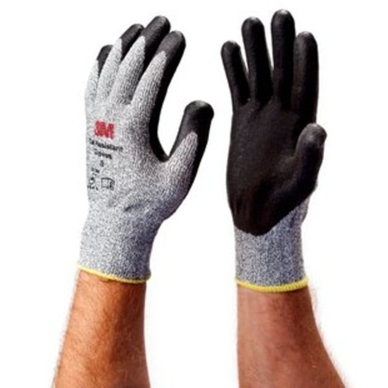 Comfort Grip Gloves, Cut Resistant, Medium, Gray