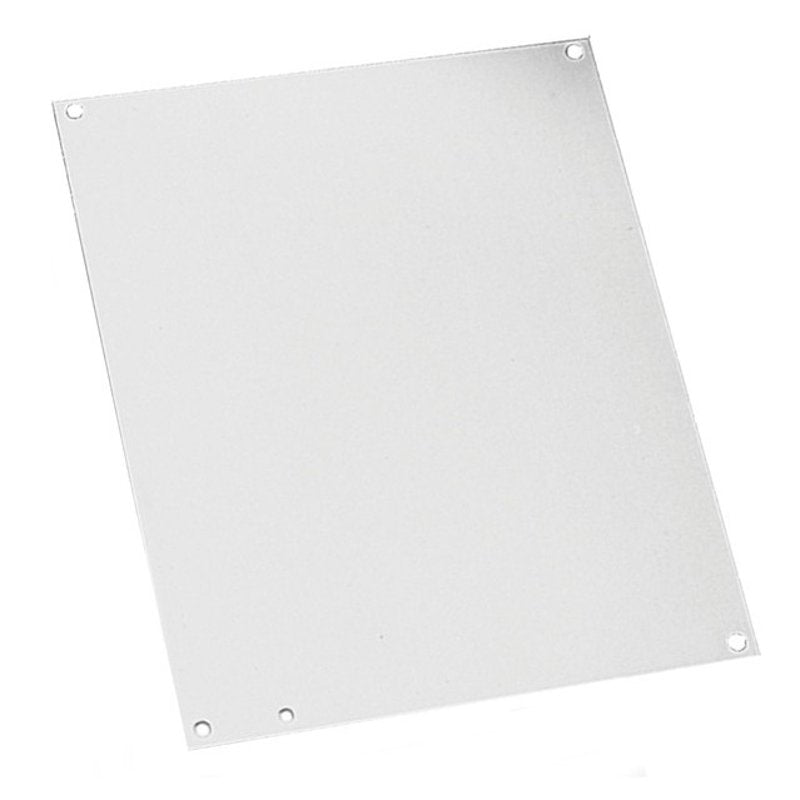 Panel For Enclosure, 10" x 8", Type 1/3R, Steel, White Powder Coat