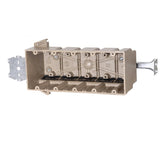 Five gang electrical box for use with nonmetallic sheathed cable By Allied Moulded 5305-Z4BK