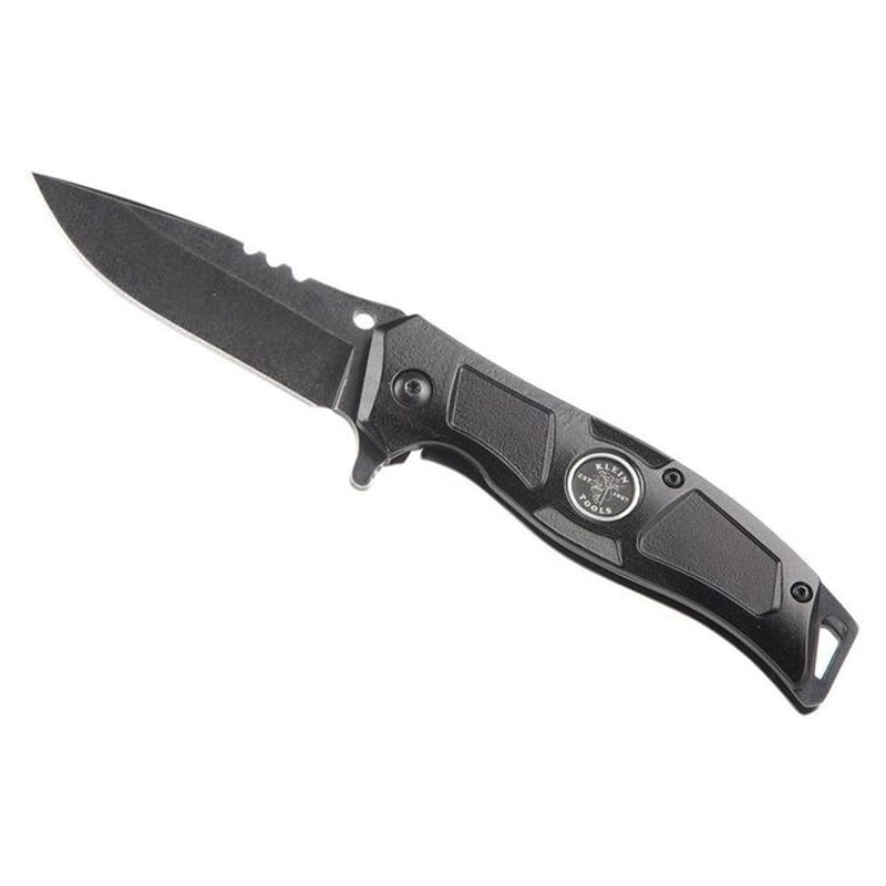 Electrician’s Bearing-Assisted Open Pocket Knife, Black