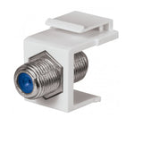 Keystone Jack w/ F-Connector By DataComm Electronics 20-3302-WH