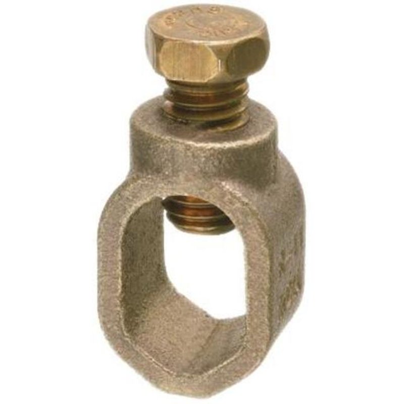 Ground Rod Clamp, Diameter: 3/4", 8 to 1/0 AWG, Bronze