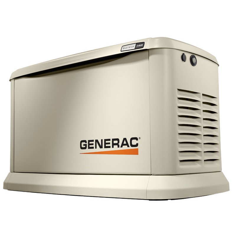 Generator, Home Backup, 24kW, 240VAC, 200A, 1PH, Guardian Series, WiFi Enabled