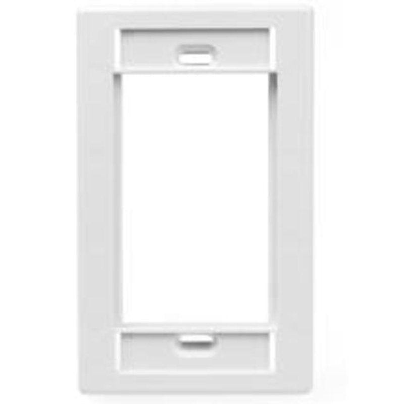 Multimedia Outlet System (MOS) Wallplate, 1-Gang, White