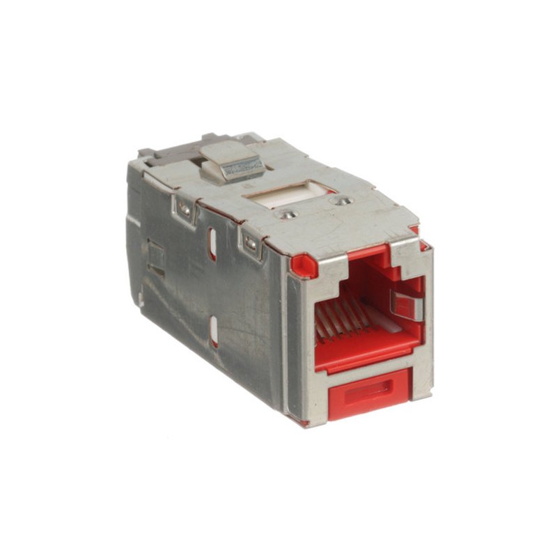 Mini-Com Module, Cat 6, Shielded, 8 pos By Panduit CJS688TGRDY ...