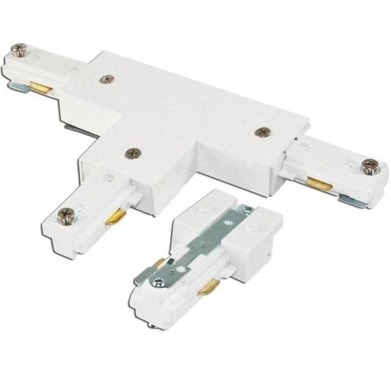 T Connector, Single Circuit, White