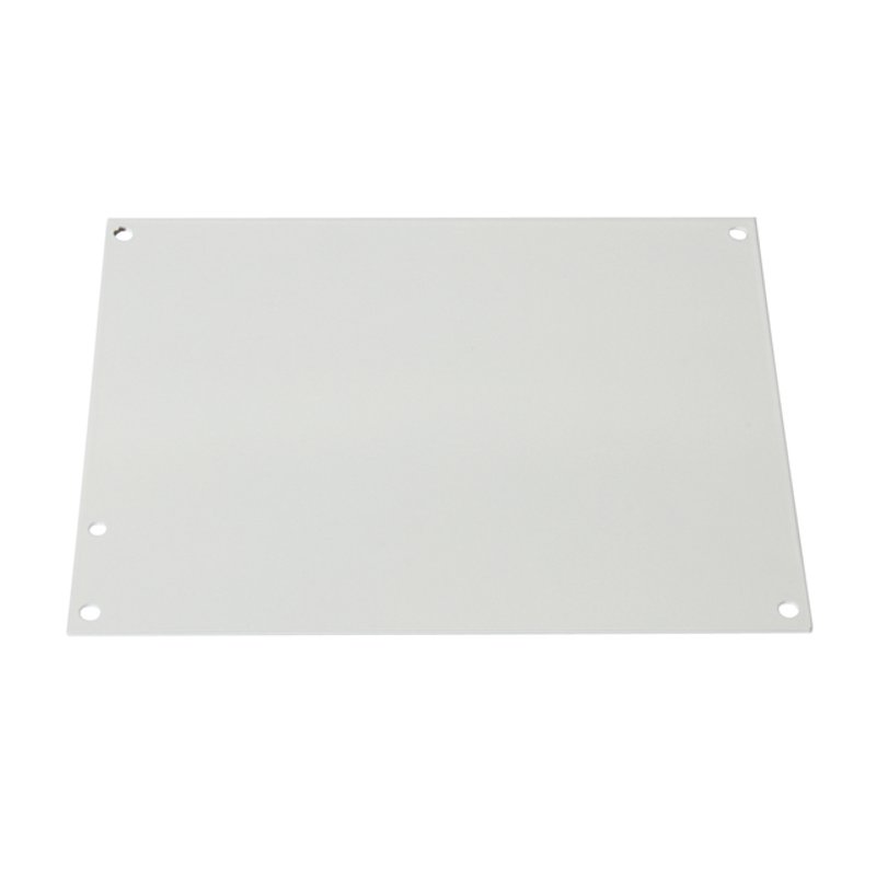 Panel For Junction Box, 12" x 12", Steel/Epoxy Finish