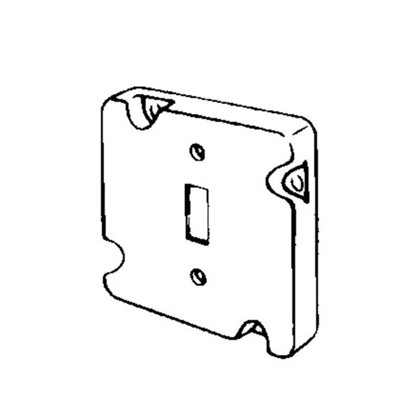 4-11/16" Square Exposed Work Cover, (1) Toggle Switch