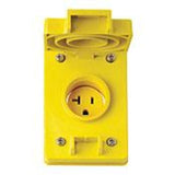 20 Amp Corrosion Resistant Receptacle, Cover & Gasket, 125V, Wetguard By Leviton 60W33