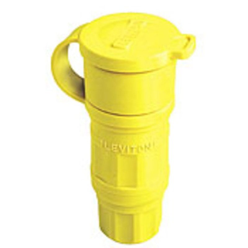 Watertight Locking Connector, 30A, 125/250V, L14-30R, Yellow