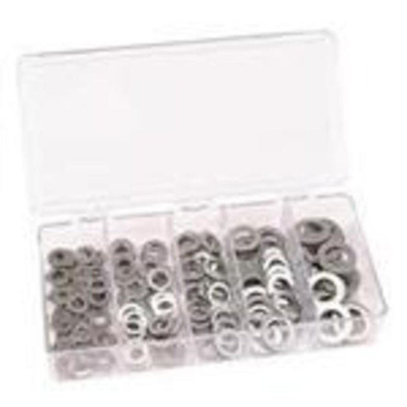 Assorted Flat Washer Kit, Zinc Plated