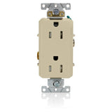 15 Amp, 125 Volt, Decora NEMA 5-15R, Ivory By Leviton TDR15-I