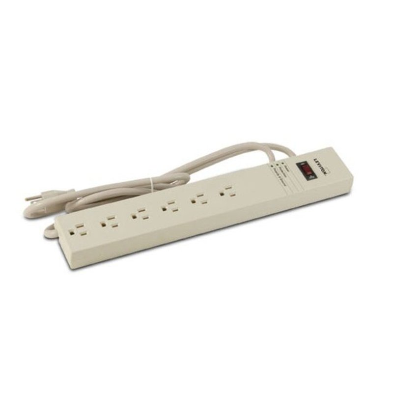 15A, 120V, 6 Outlet Power Strip, 6ft Cord