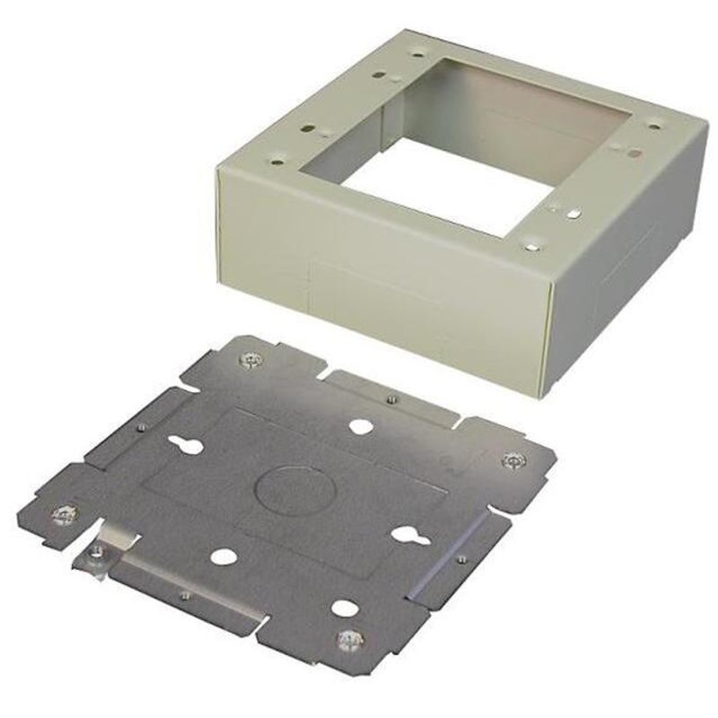 Divided Over Raceway Box, 2-Gang, 2400 Series, Steel, Ivory By Wiremol ...