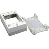 Device Box, 1-Gang, 2300 Series Raceway, Ivory By Wiremold 2347