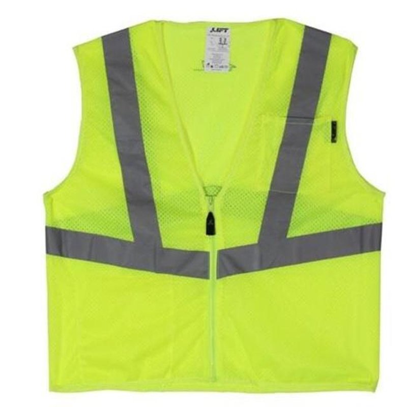 Safety Vest, Viz-Pro - Size: Large, Yellow