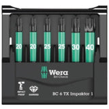 Carded Bit Check TX Impaktor 1-6 Torx Impak bit By Wera Tools 05136382001