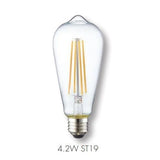 LED Dimmable Filament Lamp By TCP FST19D4027CCQ