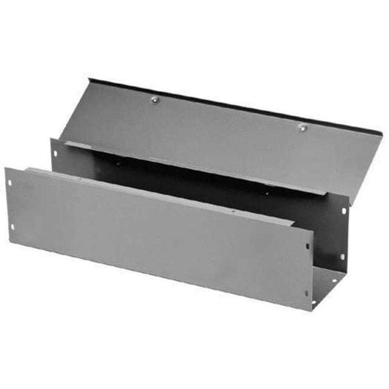 Wireway, Type 1, Hinged-Cover, 6" x 6" x 24", Steel, Gray, No Knockouts. 