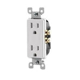 Tamper Resistant Decora Receptacle, 15A, 125V, White By Leviton T5325-W