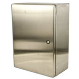 Enclosure, NEMA 4X, Hinged Cover, Stainless Steel, 24