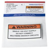 Solar Label, Warning/120V Supply, 3.75
