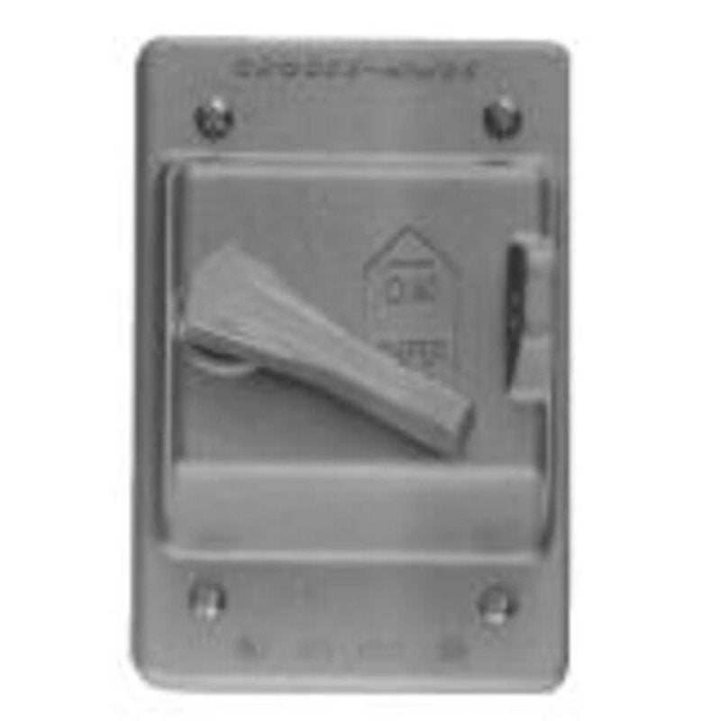 Raintight Outlet Box Cover With Gasket, Die Cast Aluminum